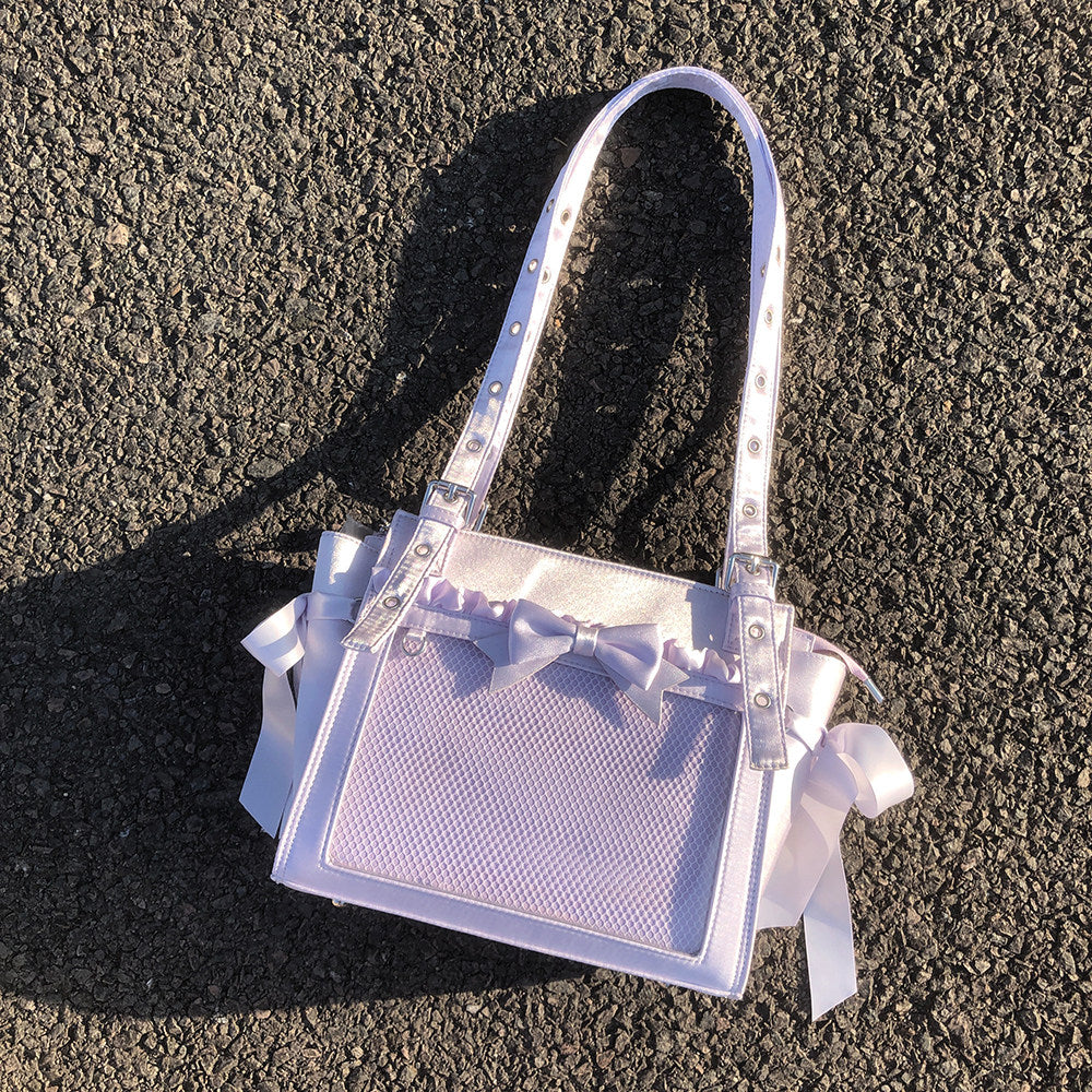 Sweet Dream Satin Ita Backpack with Detachable Bow